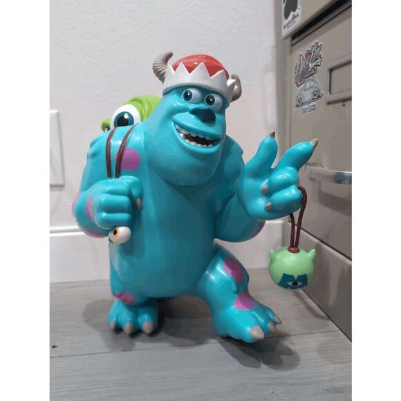 NWOT Disney Parks 2024 Mike & Sully Christmas Popcorn Bucket Monsters Inc Exclus - Picture 1 of 2